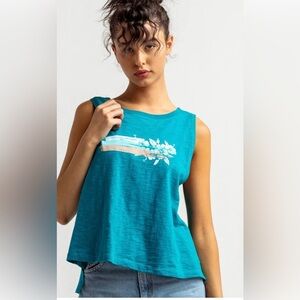 ROXY Splash Hibiscus Tank size small